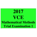 2017 Kilbaha VCE Maths Methods Units 3 and 4 Trial Exam 1 (technology free )